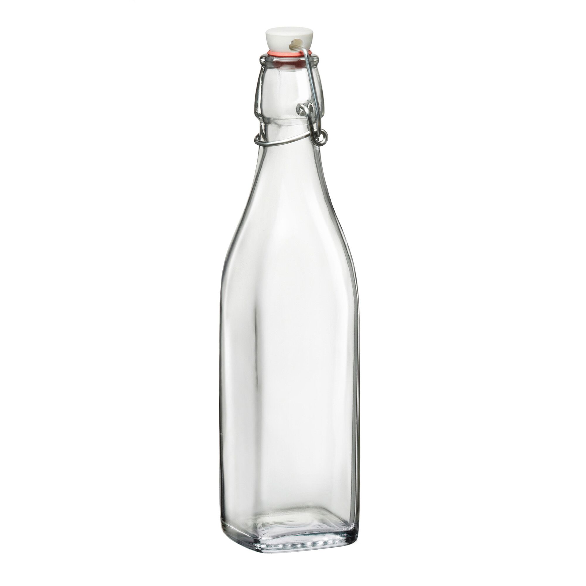 (6 pcs) Bouteille en verre Bormioli Rocco - à fermeture mécanique - 1L