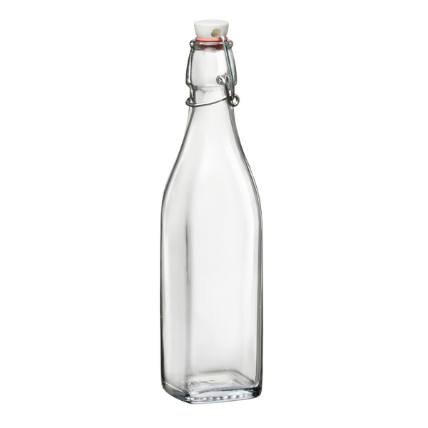(6 stuks) Glazen fles Bormioli Rocco - DUBLIN - met beugelsluiting - 1 liter