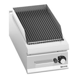 Lávaköves gázgrill - 9 kW - Fix grillrács - Asztali kivitel