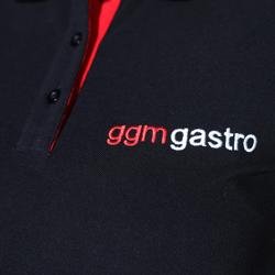 (5 kom) Ženska radna polo majica - 100% pamuk - crna - Veličina: XS