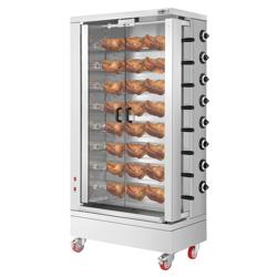 Kycklinggrill - Gas - 51,73kW - med 8 spett för 48 kycklingar