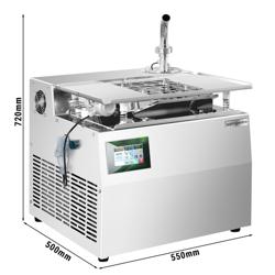 Aparat de temperare ciocolată / Chocotemper - 11 kg - 1,75 kW - cu robinet de scurgere