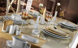 (1 pcs) Bowl - Porcelain - 400x300mm - Depth: 60mm - White