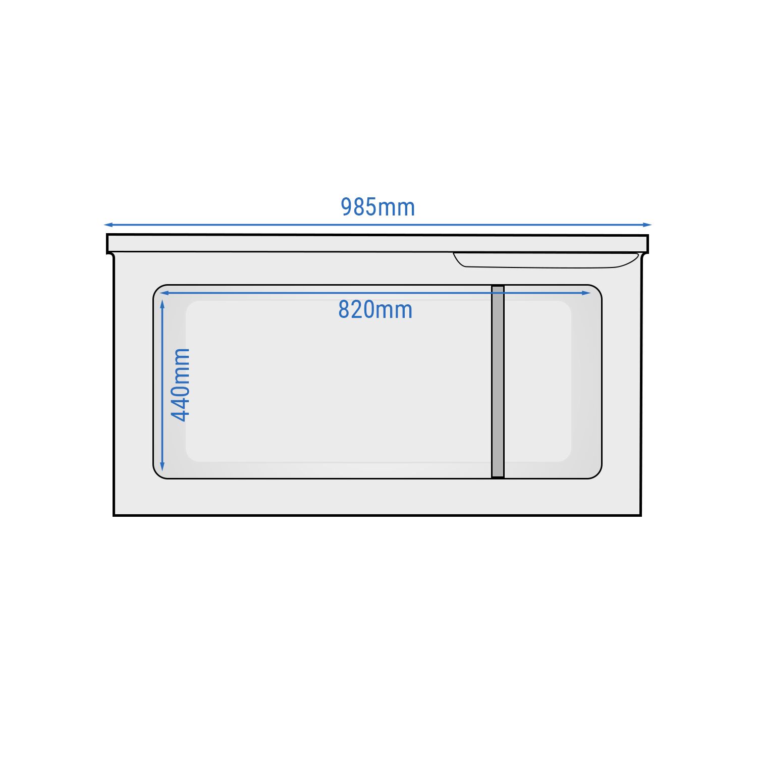 Congélateur coffre - 985 mm - 236 litres - couvercle en inox - incl. cloison de séparation