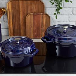 STAUB | LA COCOTTE - Kookpot - Ø 300mm - Gietijzer - Donkerblauw