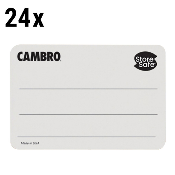 (24 шт.) CAMBRO | Ротационные этикетки StoreSafe® - 250 этикеток в рулоне
