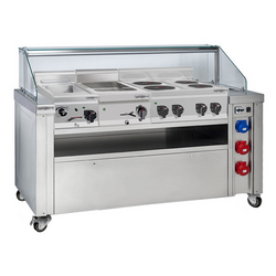 Stație mobilă de gătit - incl. fierbător pentru paste, masina de gatit electrica si bain-marie