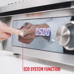 Elektrisk salamandergrill / Lyftsalamander - Infraröd - 4,5 kW - 220 V - Elektronisk styrning - Höj- och sänkbart värmeelement