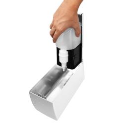 AIR-WOLF | Commercial toilet seat cleaner with sensor - 500 ml - Stainless steel - White