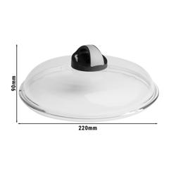 BALLARINI | Universal Glass Pan Lid Ø 20 cm – domed - dishwasher-safe - heat-resistant knob