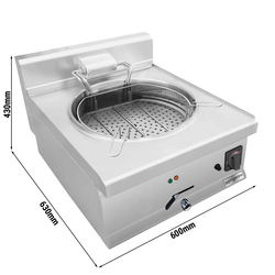 Friteuză electrică pentru pește - 25 litri (15 kW)