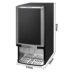 GASTRO-COOL | Üvegajtós italhűtő - 375 mm - 48 liter - 1 üvegajtóval & világító reklámpanel & LED‑világítás - fekete
