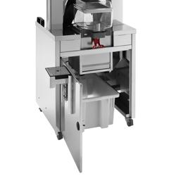 Support fermé pour presse-oranges - "Cooled Dispenser Stand" - à poser - Aluminium - 580x550x830mm - avec roulettes et poignées - pour OFZ2
