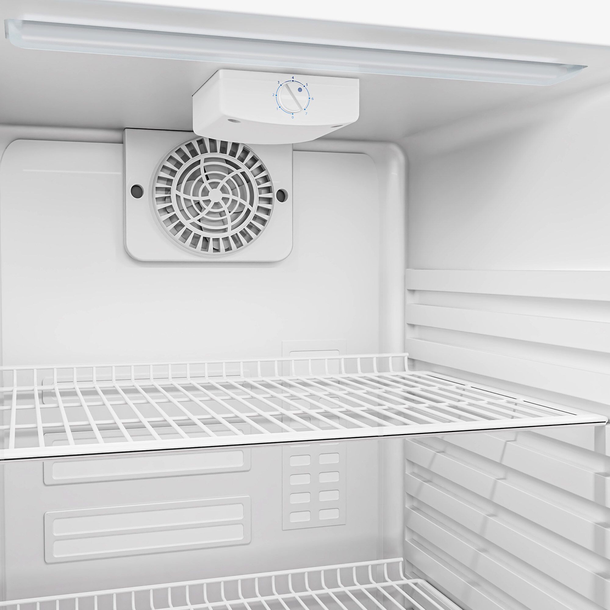 Minibar - 495mm - 113L - avec 1 porte en verre - Blanc - double vitrage, porte réversible