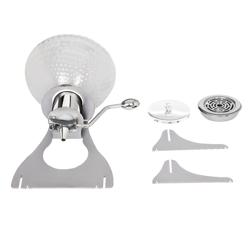 SILVER LINE Buffet Honey Dispenser – Chrome - Pump & Drip Tray - Glass Jar & Stainless Steel Stand