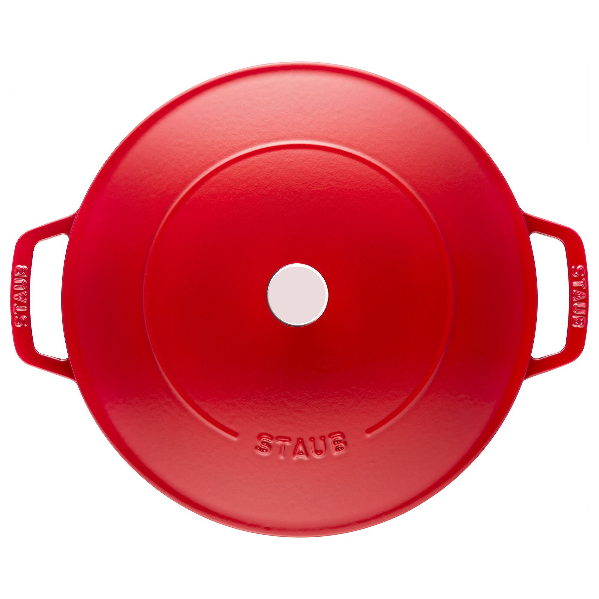 STAUB | BRAISERS - Cocotte avec Chistera Drop-Structure - 240mm - Fonte - Rouge cerise