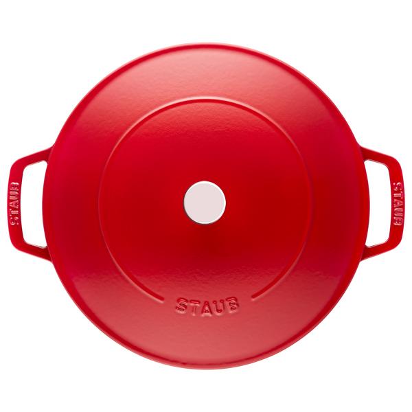 STAUB | BRAISERS - Sauteerpan met Chistera Drop Structure - 240mm - Gietijzer - Kersenrood