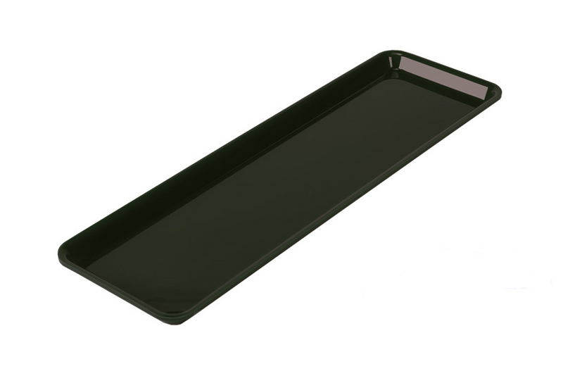 Dikdörtgen sunum tepsisi - GN 2/4 - 530x162x17mm - Siyah