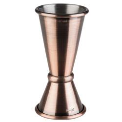 (6 stuks) Dubbelzijdig barmaatje (jigger) - rvs - 2cl & 4cl (20/40ml) - met maatstrepen 1cl & 3cl - CE gestempeld