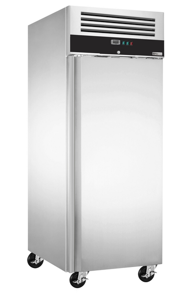 Pekarski zamrzivač od nehrđajućeg čelika PREMIUM - EN 600x800 - 600 litara - 1 vrata, vodilice & rešetkasta polica