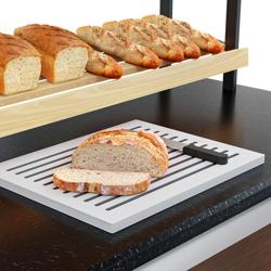 Commercial bread display rack - 700 mm - with 2 shelves