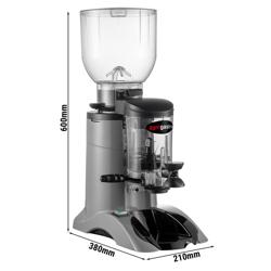 Kaffeemühle - 2kg - 77dB - Mit Dosierer - Grau