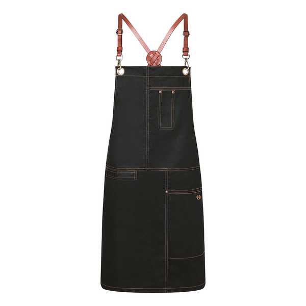 Karlowsky - Delantal con peto Urban X-Style - Negro