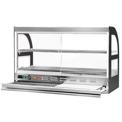Display toonbank voor kippen met uittrekbare snijplank