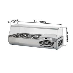 Soğutmalı vitrin Premium PLUS  - 1328x413mm - 4x GN 1/3