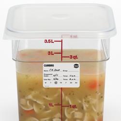 (24 pezzi) CAMBRO | StoreSafe® Etichette Rotative - 250 etichette per rotolo