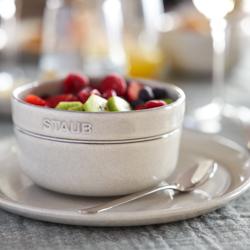 STAUB | DINING LINE - Mísa - Ø 100 mm - keramika - bílý lanýž