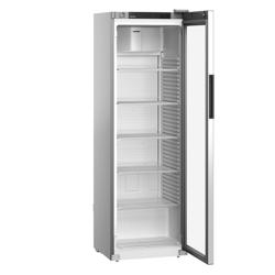 LIEBHERR | Réfrigérateur PERFORMANCE - 400 litres - Intérieur en plastique - Avec 1 porte en verre - Gris       