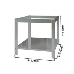 Supporto per forno pizza - 920x740x849mm - acciaio inox - compatibile con PP830
