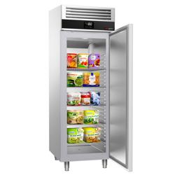 Tiefkühlschrank Edelstahl PREMIUM - GN 2/1 - 700 Liter - mit 1 Tür