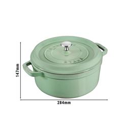 STAUB | LA COCOTTE - Kookpot - Ø 220mm - Gietijzer - Saliegroen
