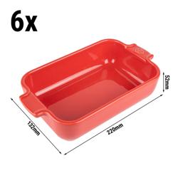 PEUGEOT | APPOLIA - Keramik-Auflaufform - rechteckig - Rot - 220mm