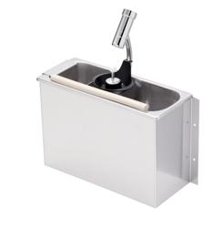 ijsschepspoeler - 270x112x180mm - met geïntegreerde waterstop-automaat - met geïntegreerde terugstroombeveiliging - & geïntegreerde straalregelaar - incl. zeefplaat