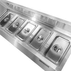 Étagère supérieure pour épices – 10 × GN 1/4