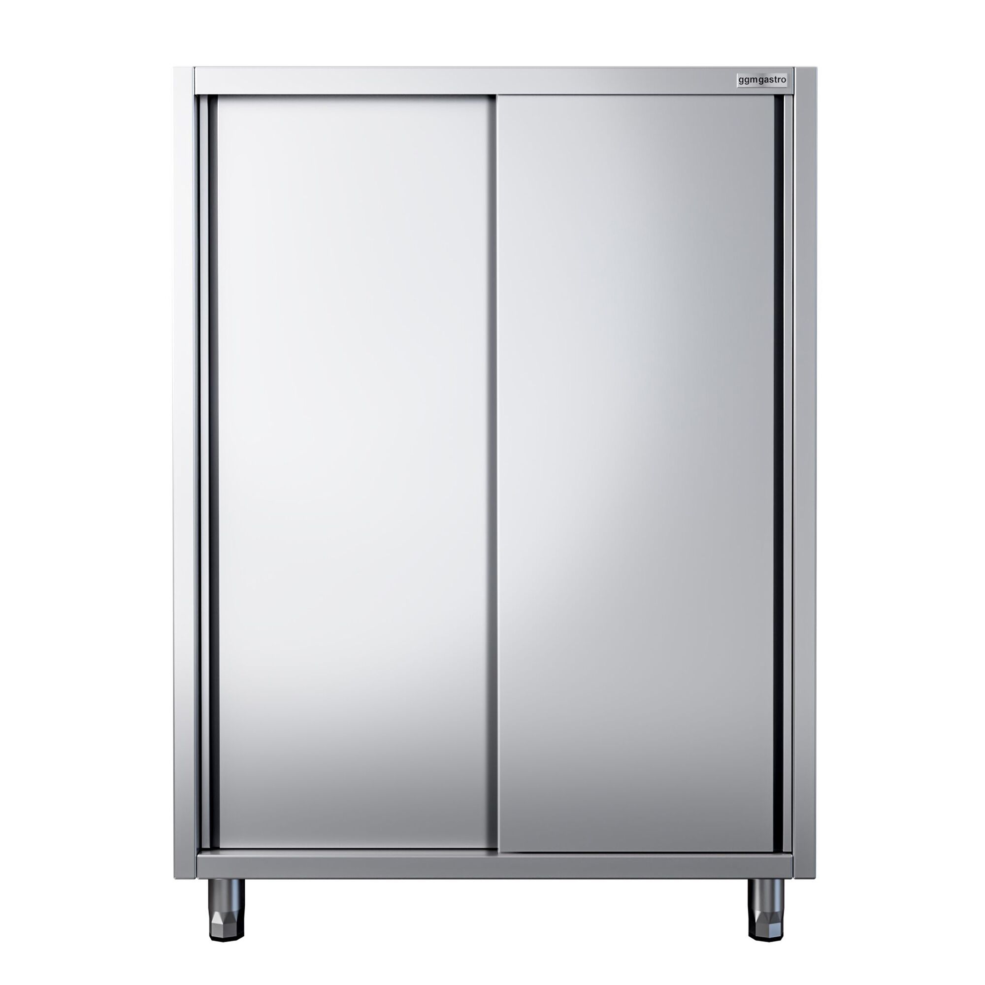 Armoire de travail en inox PREMIUM - 1600x600mm - 2 portes coulissantes - Hauteur: 1800mm