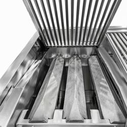 Gasgrill HP - 0,8 x 0,9 m - 2 grillgaller - Golvmodell - Rostfritt stål