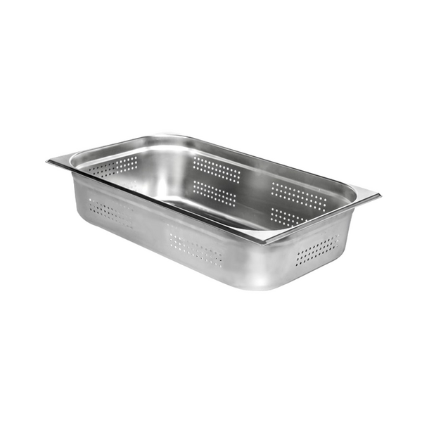 Roestvrijstalen GN bak 1/1 - Geperforeerd - Hoogte: 100mm