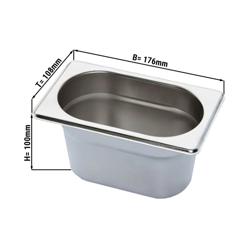 Edelstahl GN-Behälter 1/9 - Höhe: 100mm