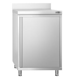 Masă de lucru cu dulap PREMIUM 0,6 m - cu uşă cu canaturi şi cant