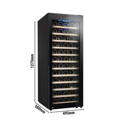 Refrigerador de vino - 200 litros - negro / con 1 zona climática