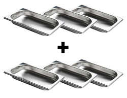 Recipient GN din oțel inoxidabil 1/4 - adâncime: 20 mm