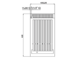 Gas lava stone grill - 5,5 kW - Tilting grill grid
