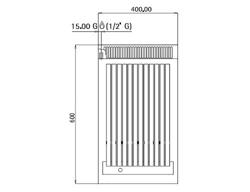 Gas lavasteengrill - 5,5kW - Tafelmodel - RVS - Kantelbaar grillrooster