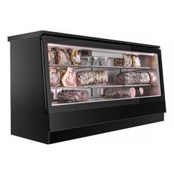 Dry age vitrinekast - 2011x740mm - met 2 glazen deuren - Zwart - 710 liter