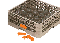 Suporte de encaixe para etiquetas - Code-A-Clip – cor-de-laranja
