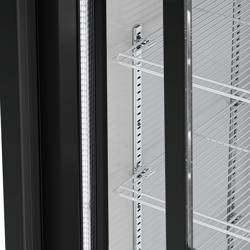 Frigo per bibite - 880 litri - con 2 porte scorrevoli in vetro e display pubblicitario